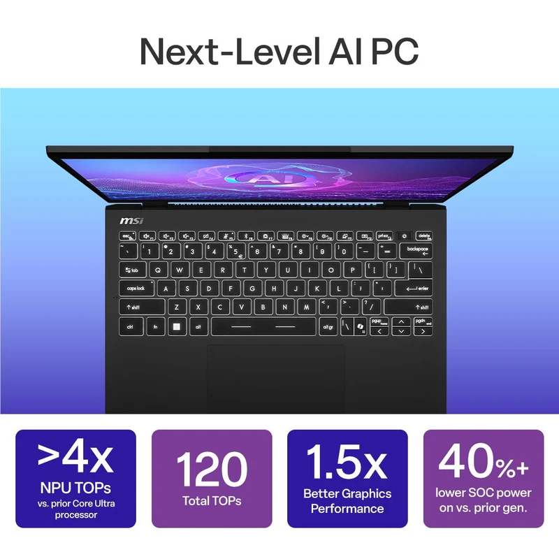 MSI Prestige 13 AI+ Evo 13.3" 2.8K OLED Ultra-Lightweight Laptop (Intel Core Ultra 7) [1TB]