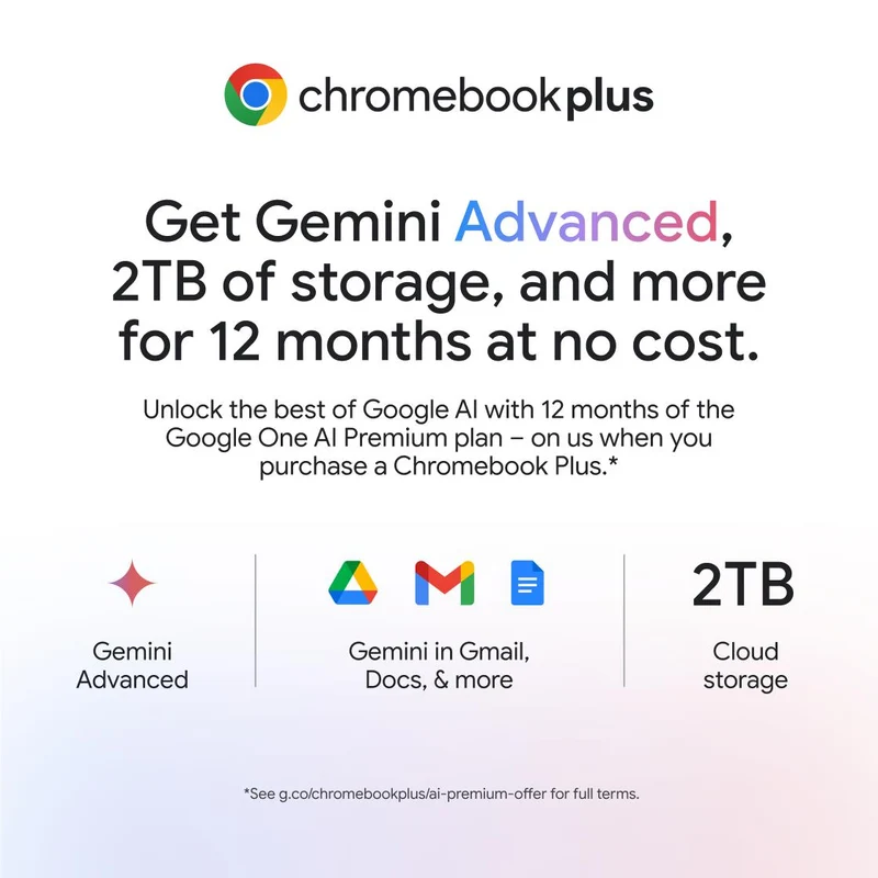 ASUS CX34 14" FHD Chromebook Laptop with Gemini (Intel Core i5/256GB)[Ex-Display]