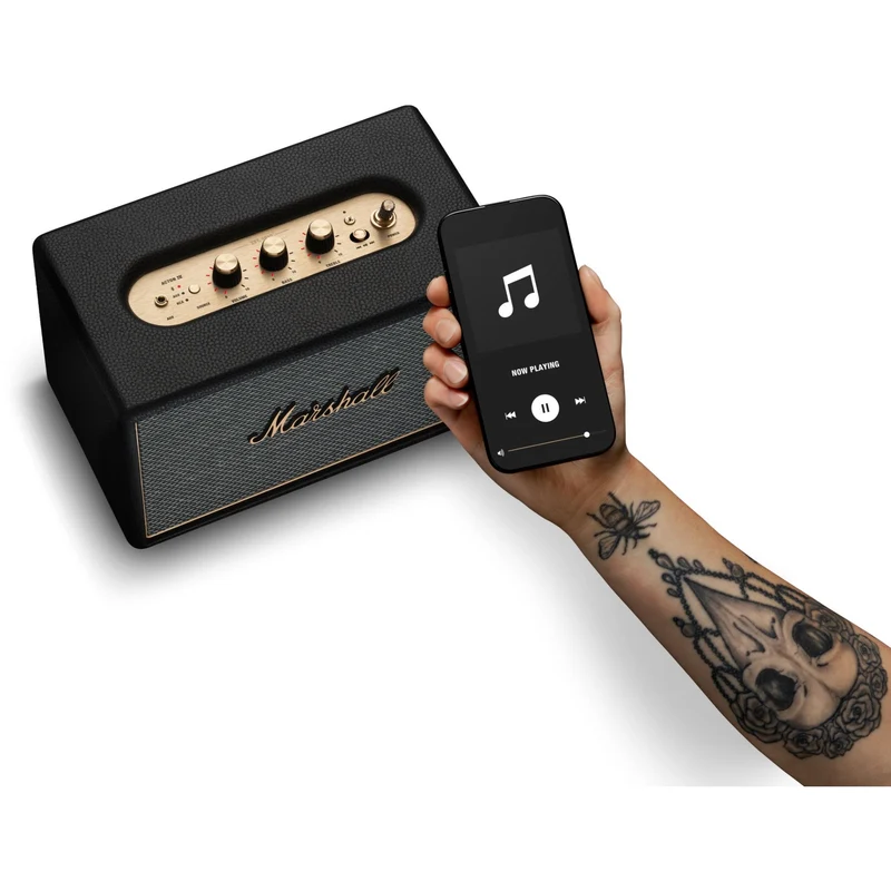 Marshall Acton IV Wireless Speaker (Black & Brass)