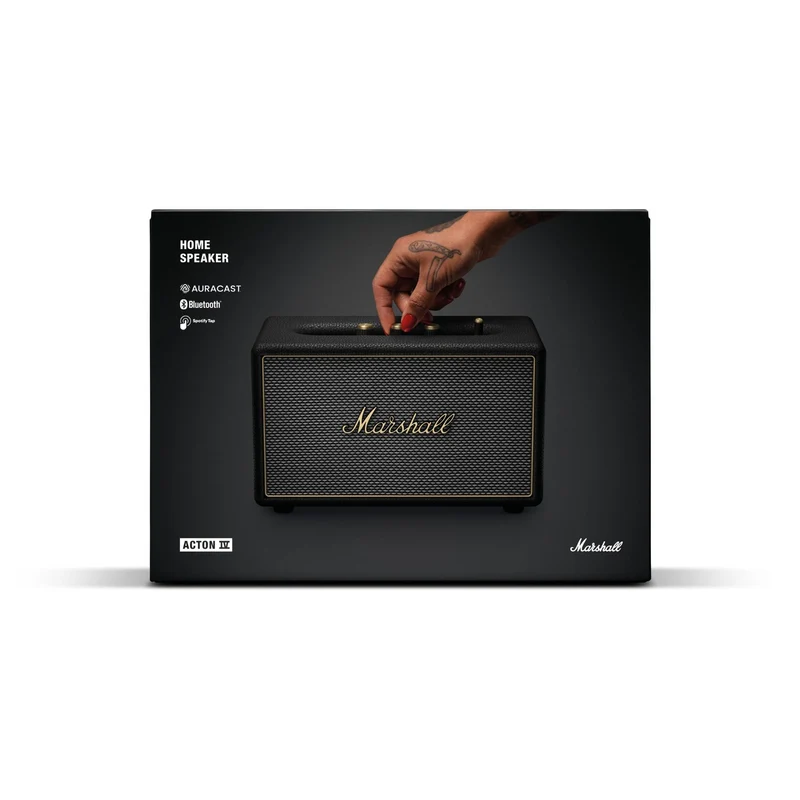 Marshall Acton IV Wireless Speaker (Black & Brass)