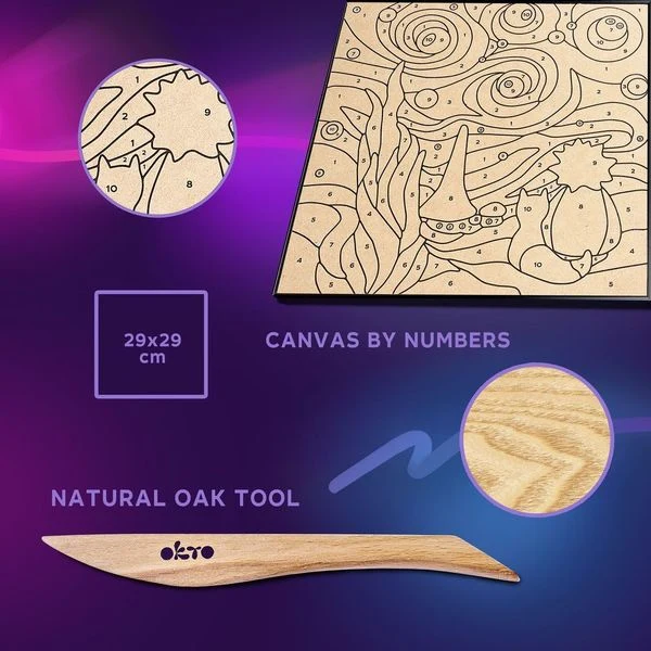 Okto Paint by Numbers with Clay: Little Prince Starry Night