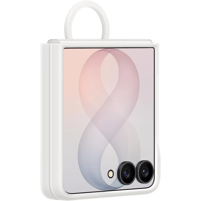 Samsung Silicone Ring Magnet Case for Galaxy Z Flip8 (Cream)