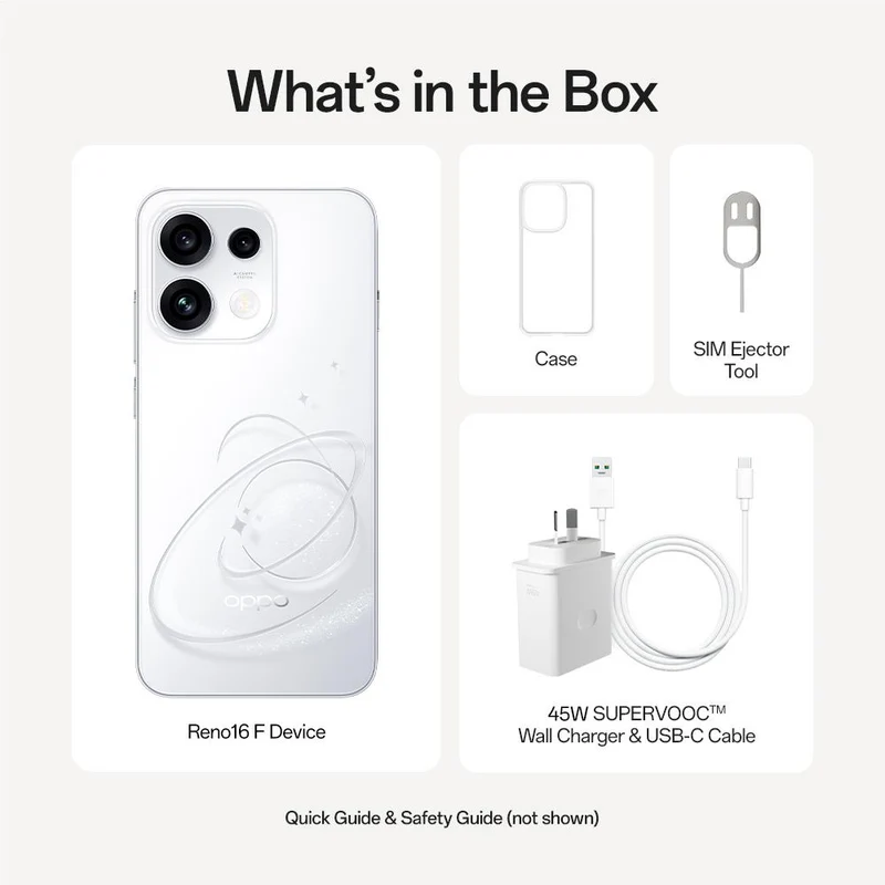 OPPO Reno16 F 5G 256GB (Pop White)
