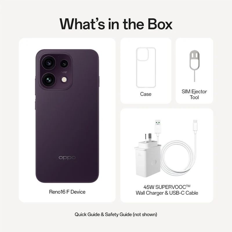 OPPO Reno16 F 5G 256GB (Twilight Violet)
