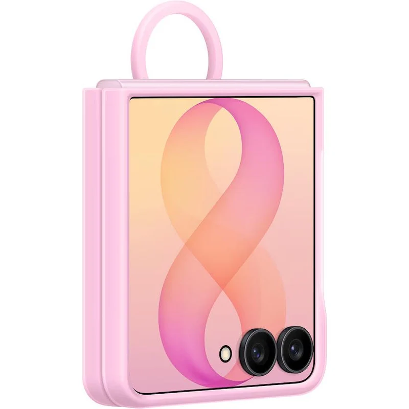 Samsung Silicone Ring Magnet Case for Galaxy Z Flip8 (Pink)