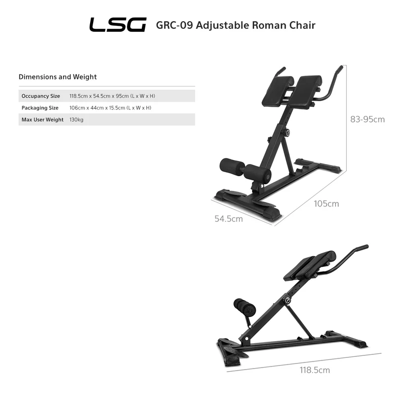 LSG GRC-09 Adjustable Roman Chair