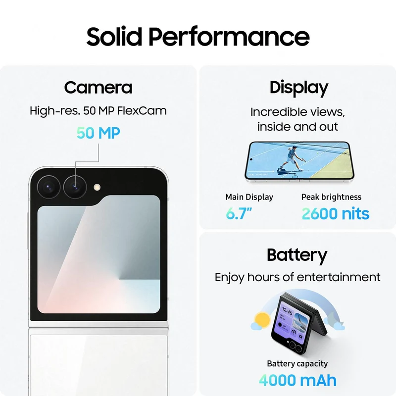 Samsung Galaxy Z Flip7 FE 5G 128GB (White)