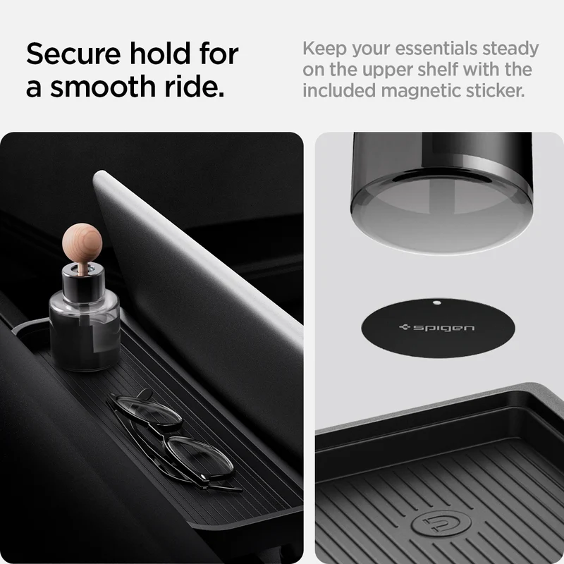 SPIGEN Tesla Model Y Juniper (2025) TO227H Under Screen Storage Organizer (Black)