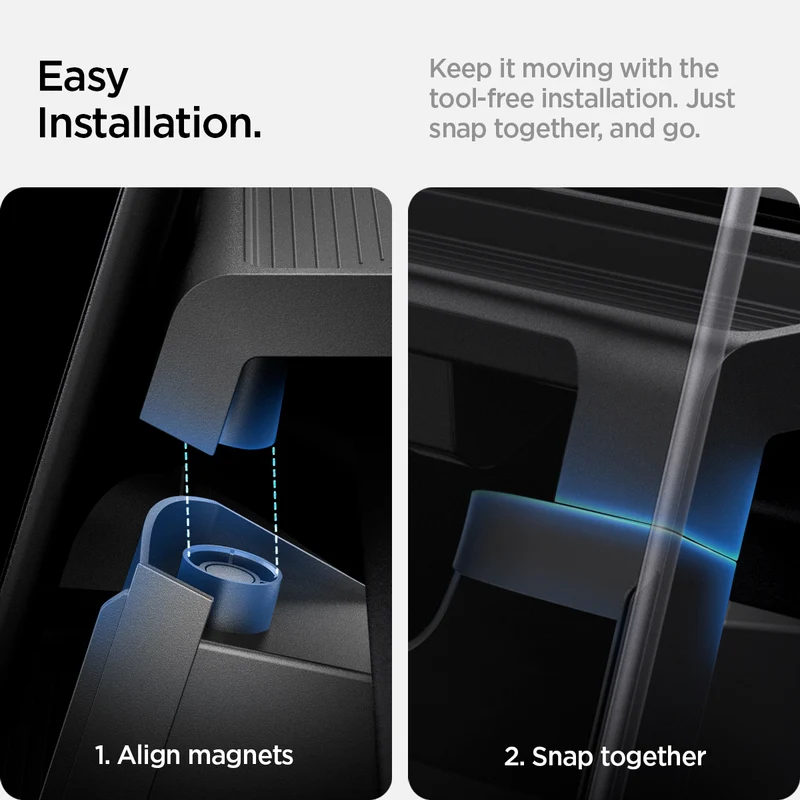 SPIGEN Tesla Model Y Juniper (2025) TO227H Under Screen Storage Organizer (Black)