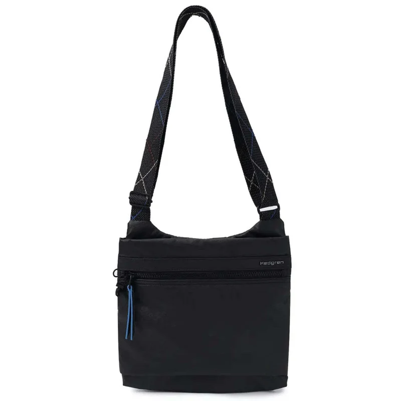 Hedgren Faith Crossover Shoulder Bag with RFID Pocket - Creased Black