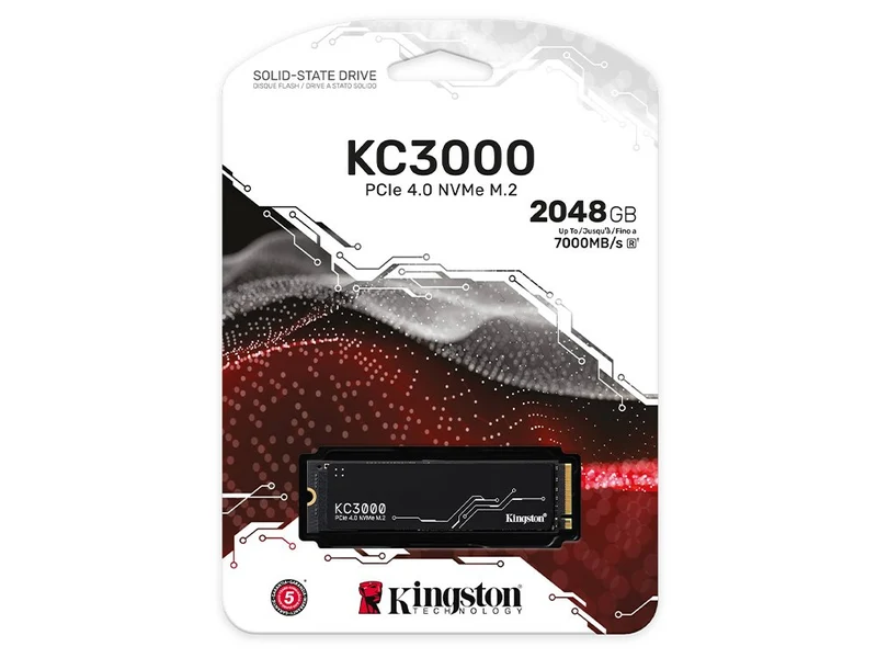 Kingston KC3000 2TB PCIe 4.0 M.2 2280 NVMe SSD (SKC3000D/2048G)