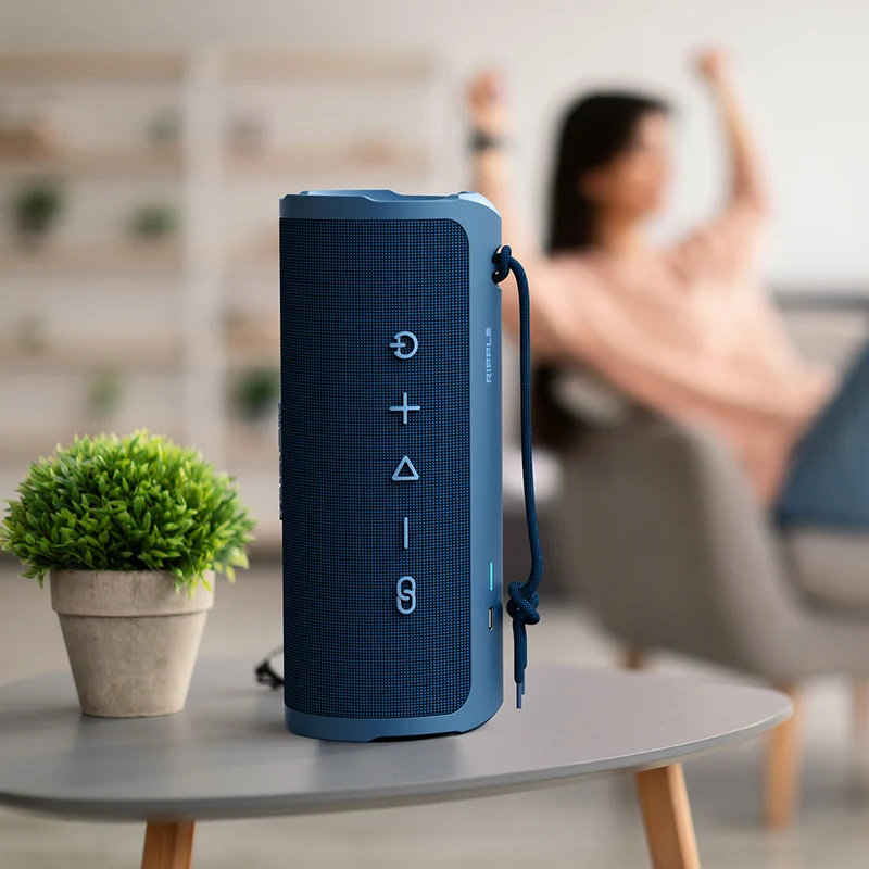 HiFuture Ripple 20W Portable Bluetooth Speaker (Blue)