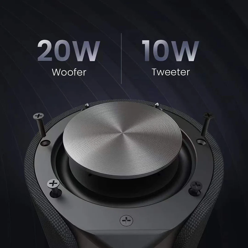 HiFuture Ripple 20W Portable Bluetooth Speaker (Blue)
