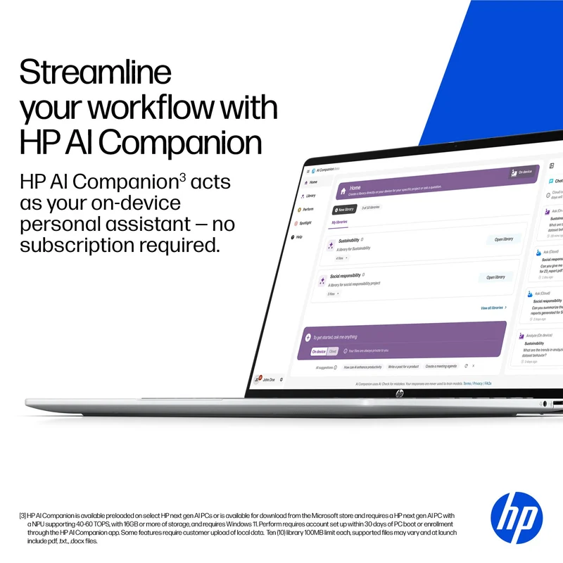 HP OmniBook 5 14" WUXGA OLED Touch Copilot+ AI PC Laptop (Snapdragon X1/512GB/16GB)[Ex-Display]