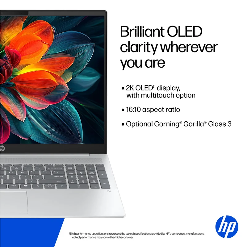 HP OmniBook 5 14" WUXGA OLED Touch Copilot+ AI PC Laptop (Snapdragon X1/512GB/16GB)[Ex-Display]