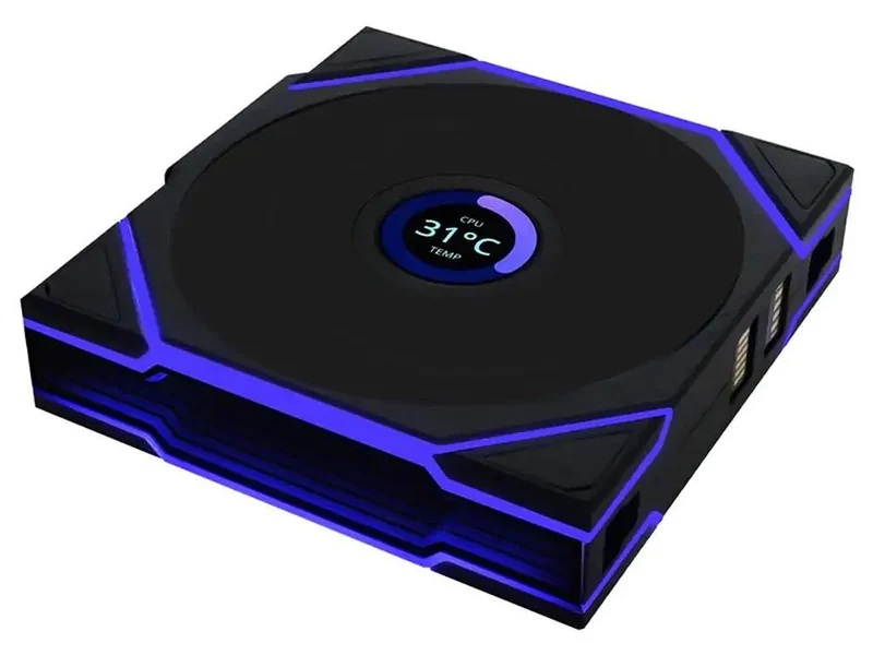 Lian Li 12RTLLCD1W1B Uni Fan TL LCD 120mm Wireless Reverse Blade Fan