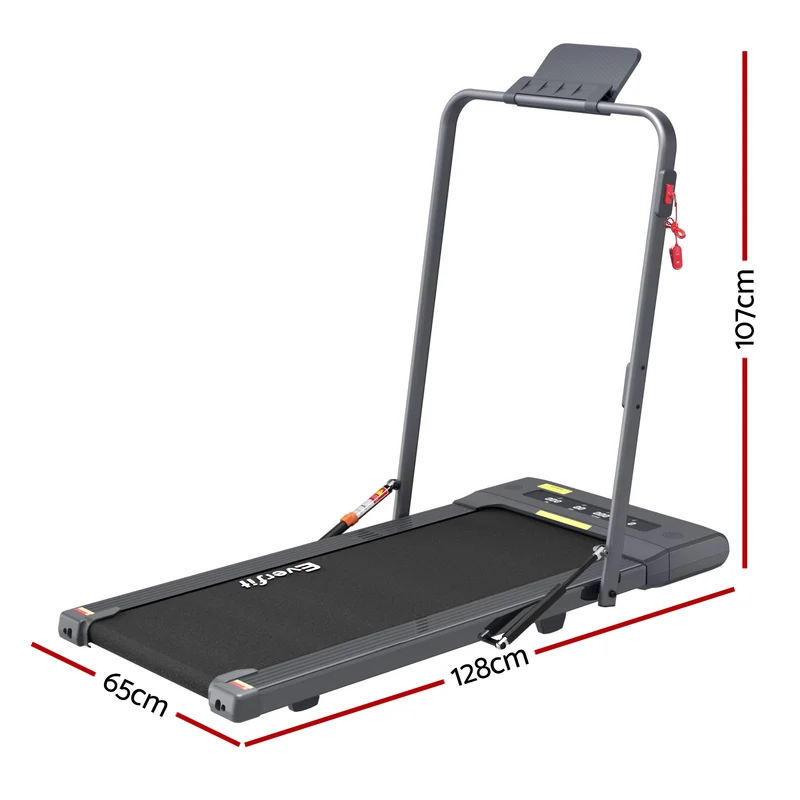 Everfit Treadmill Electric Walking Pad Under Desk Home Gym Fitness 400mm (Grey)