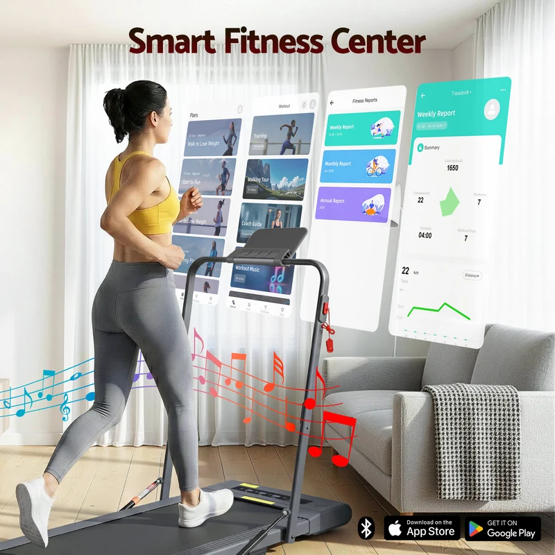 Everfit Treadmill Electric Walking Pad Under Desk Home Gym Fitness 400mm (Grey)