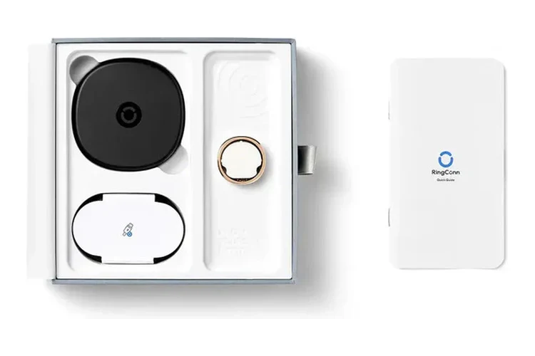 RingConn Gen 3 Smart Ring - Size 15 (Brushed Silver)