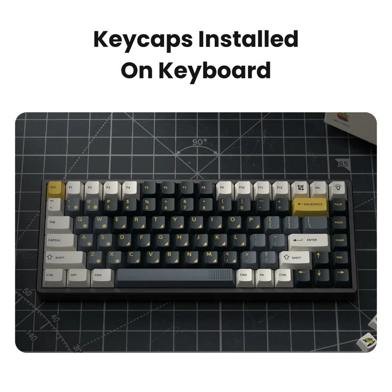 Keychron Cherry Profile Dye-Sub PBT Full Keycap Set (Retro Garage)