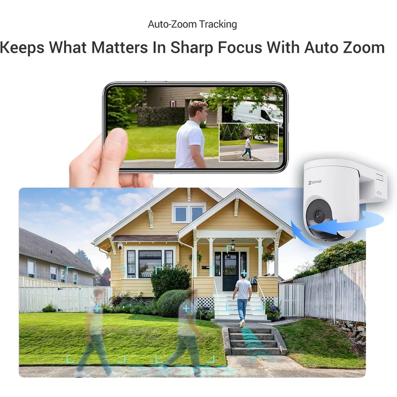EZVIZHB8 LITE 3K Security Camera with Solar Panel