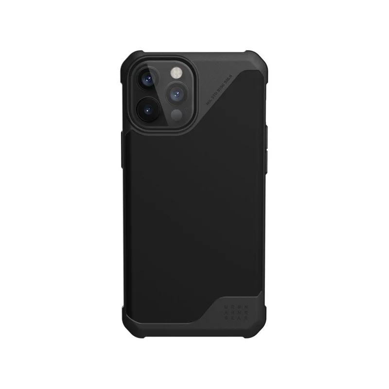 UAG Metropolis LT Phone Case for iPhone 12 Pro Max - SATN ARMR Black - SATN ARMR Black