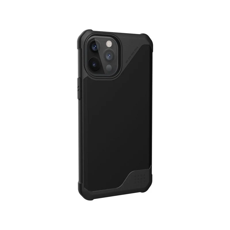UAG Metropolis LT Phone Case for iPhone 12 Pro Max - SATN ARMR Black - SATN ARMR Black