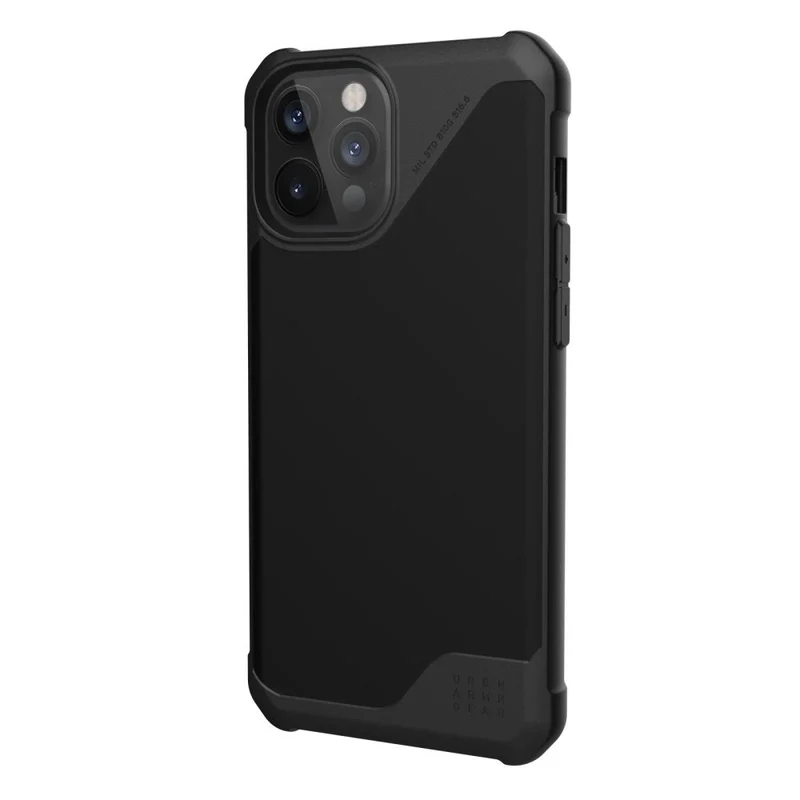 UAG Metropolis LT Phone Case for iPhone 12 Pro Max - SATN ARMR Black - SATN ARMR Black