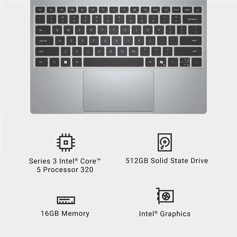 Dell XPS 13 13.4" 2.5K Touch Laptop (Intel Core 5 - 320)[512GB/16GB]