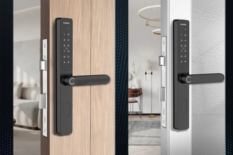 Kaadas S10-5W Slim Narrow Stile WiFi Smart Lock (Black)