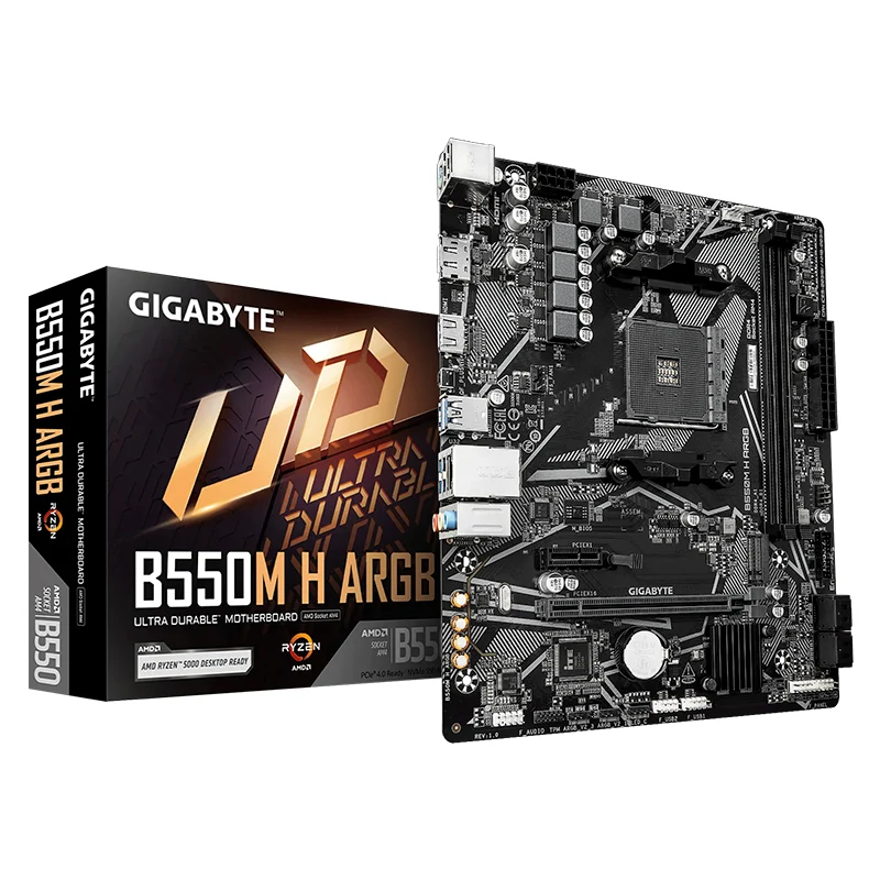 Gigabyte B550M H ARGB AM4 DDR4 mATX Motherboard (B550M H ARGB)