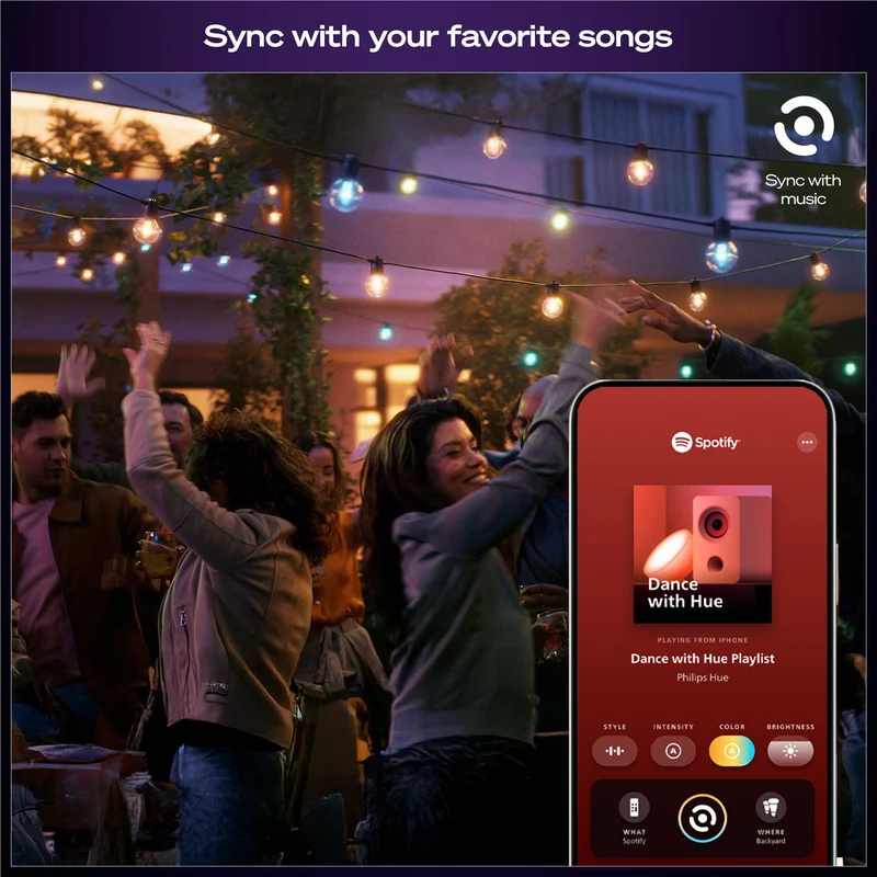Philips Hue Festavia Hue 20 Bulb Globe String Lights (14m)