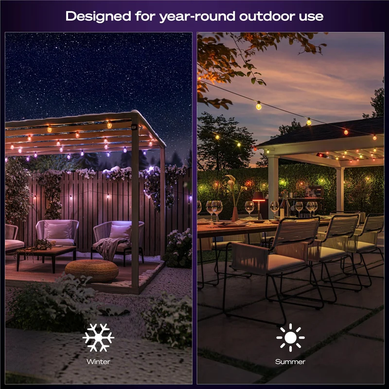 Philips Hue Festavia Hue 20 Bulb Globe String Lights (14m)
