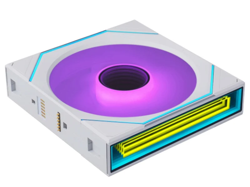 Lian Li Uni Fan SL Infinity Flex 2.4GHz Wireless 120mm Reverse Blade ARGB Fan - White (12RSLIN1F1W)