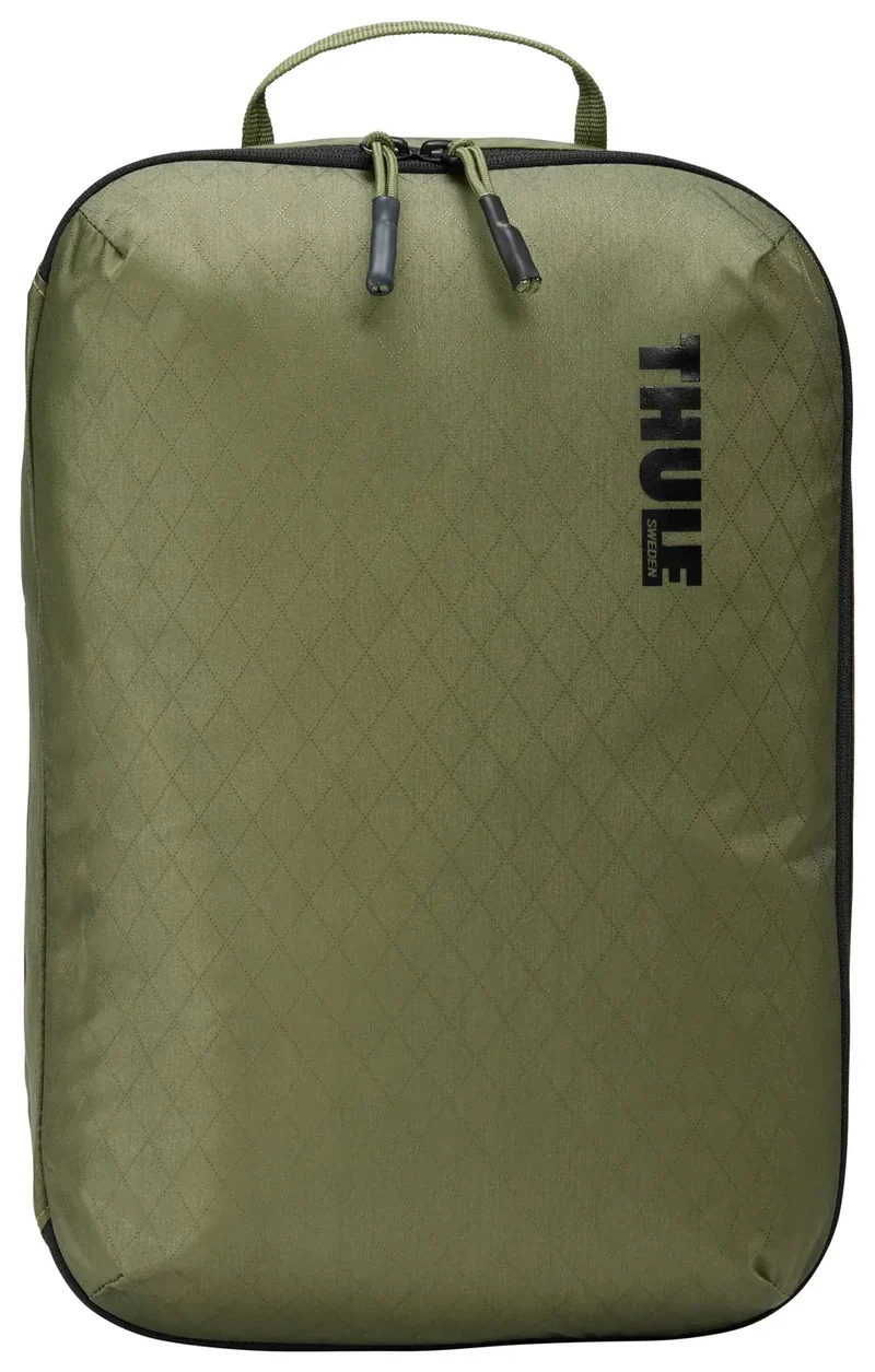THULE Packing Cube Set Compression Travel Storage Bags Duo 2x (Small and Medium) Green