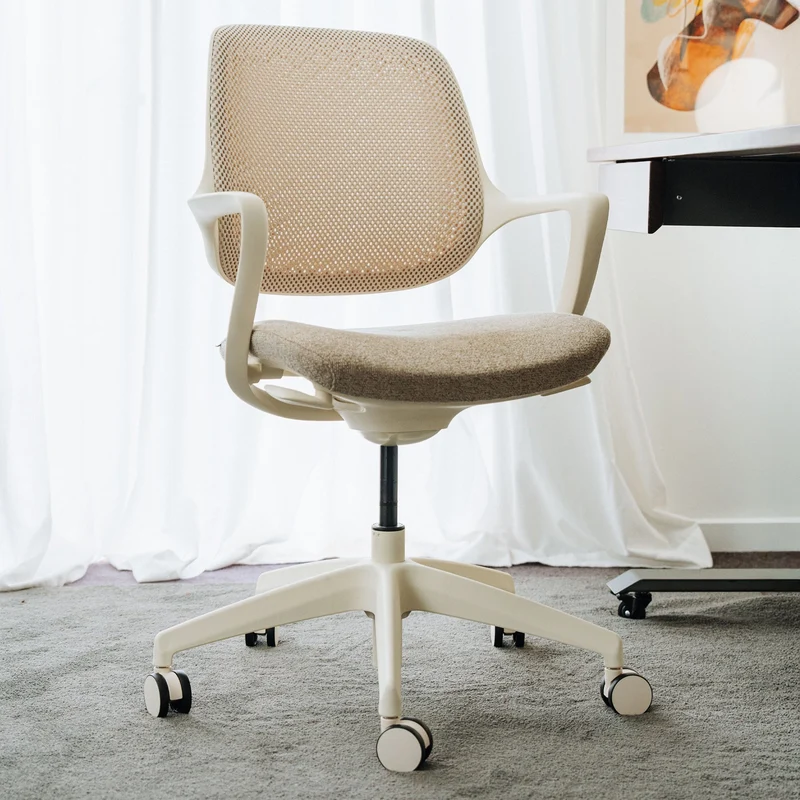Desky Evoque Low Back Office Chair - Dark Green / No