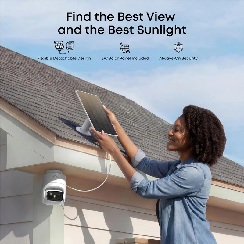 eufyCam C37 Solo 2K Pan-Tilt-Zoom Security Camera