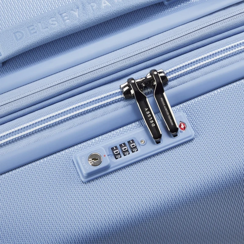 Delsey Chatelet Air 2.0 Checked-In Luggage Suitcase W/ TSA Lock Light Blue 76 cm