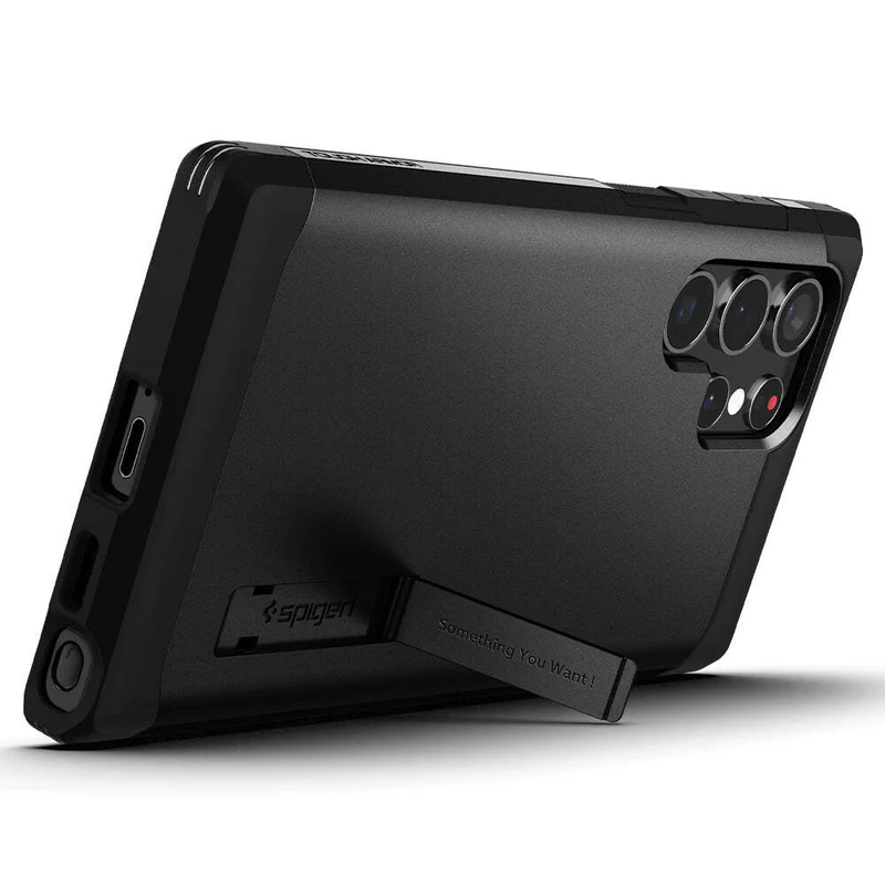Spigen Samsung Galaxy S22 Ultra Tough Armor Case - Black