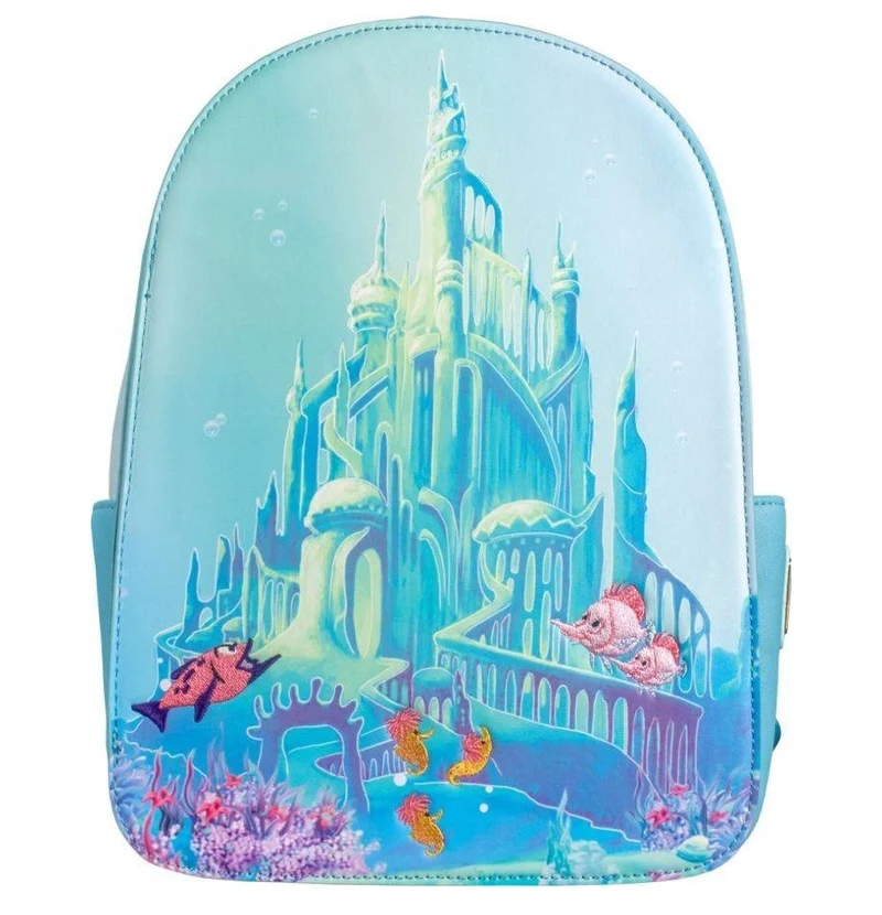 Loungefly Disney The Little Mermaid - Castle Snap Flap US Exclusive Mini Backpack