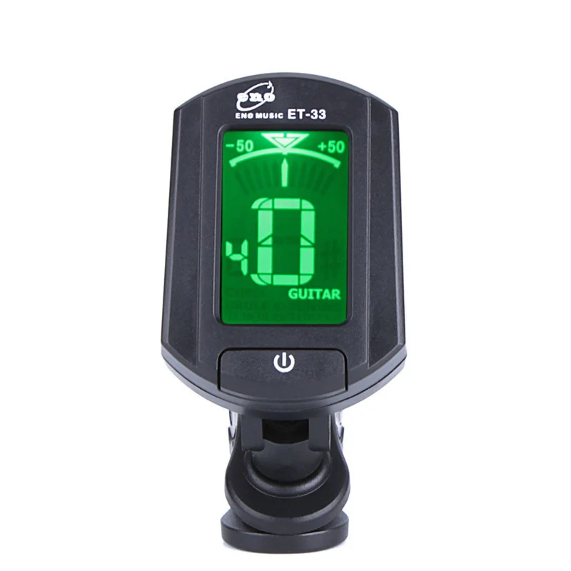 Axiom Electronic Digital Clip On Tuner for Guitar, Bass, Ukulele and Violin