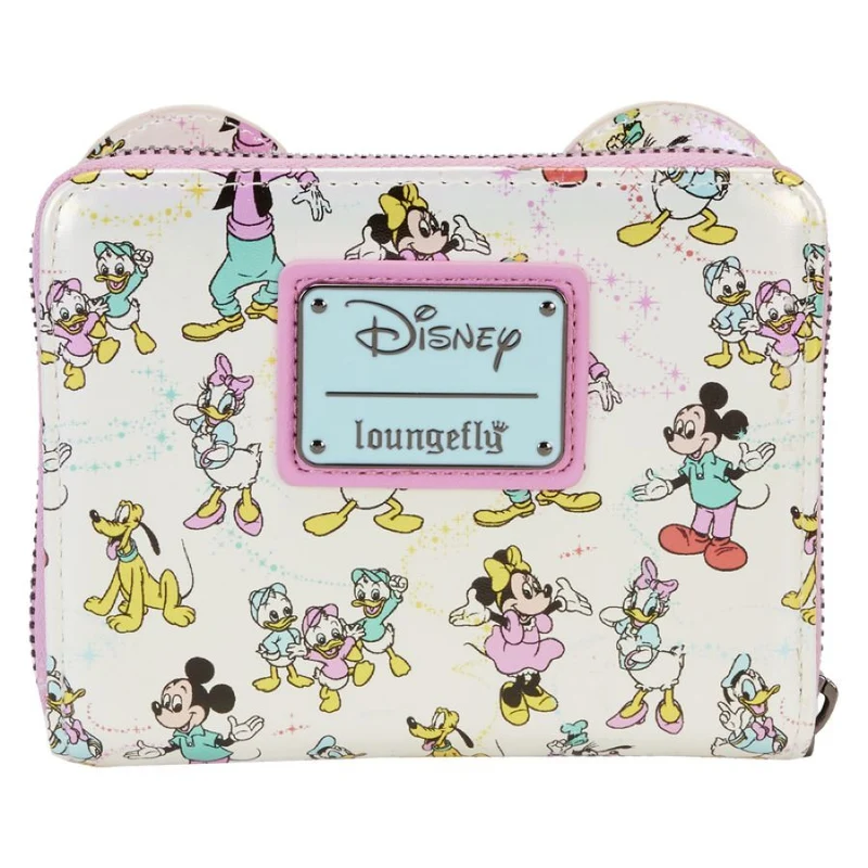 Loungefly Disney D100 - Classic All-Over Print Iridescent Zip Around Wallet