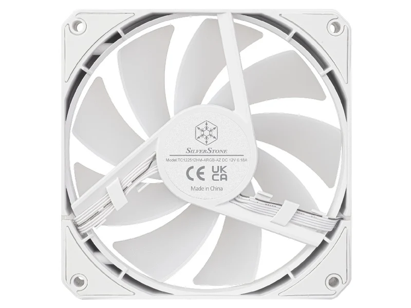 SilverStone 120mm ARGB PWM Fan (White) [3 Pack]