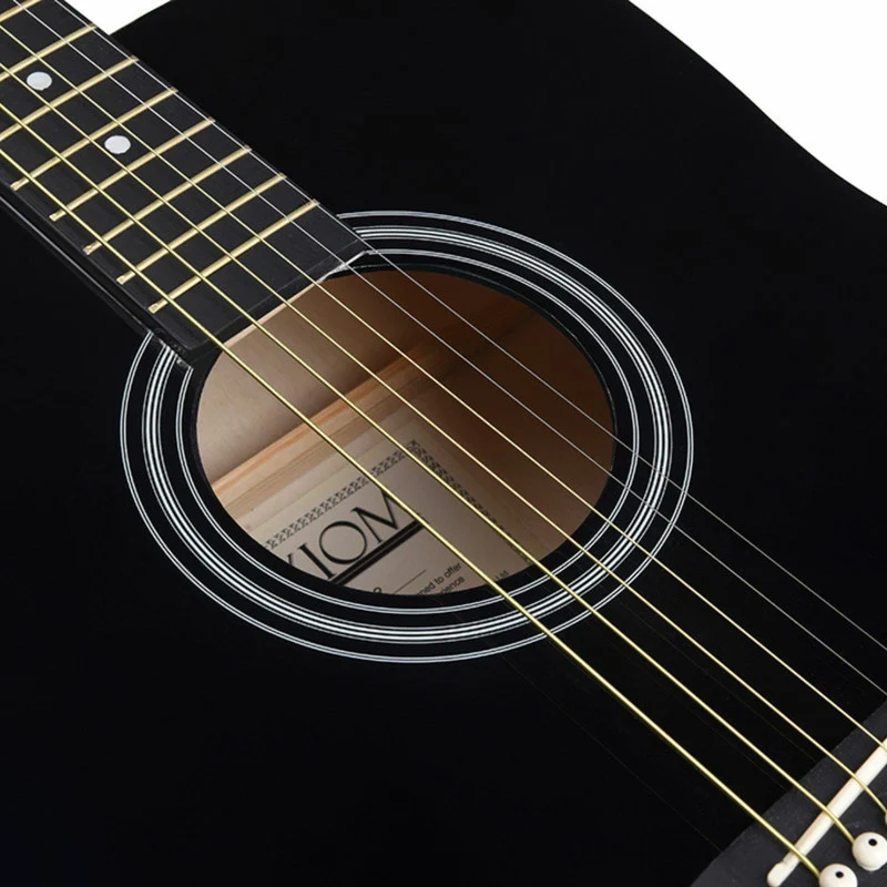 AXIOM Folkmaster Acoustic Guitar (Black)