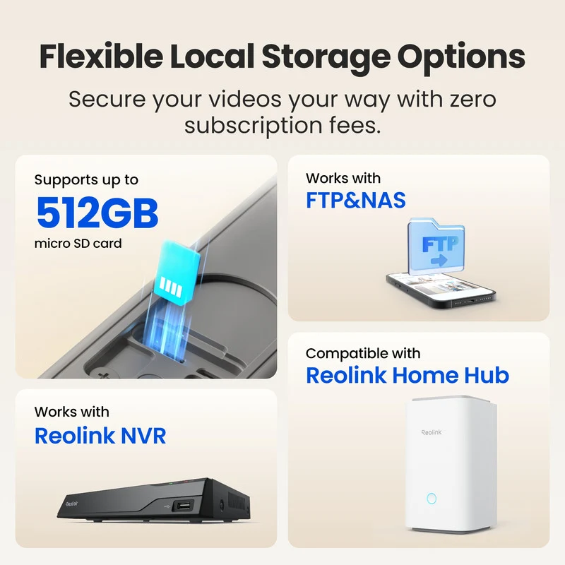 Reolink 2K 4MP Battery Video Doorbell Smart Detection Chime (Black)