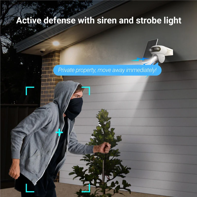 EZVIZ HB90 Dual 3K Security Camera with Solar Panel (2 Pack)