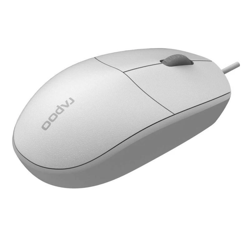 Rapoo N100 kabelgebundene Maus 1600 DPI ergonomisch Weiss