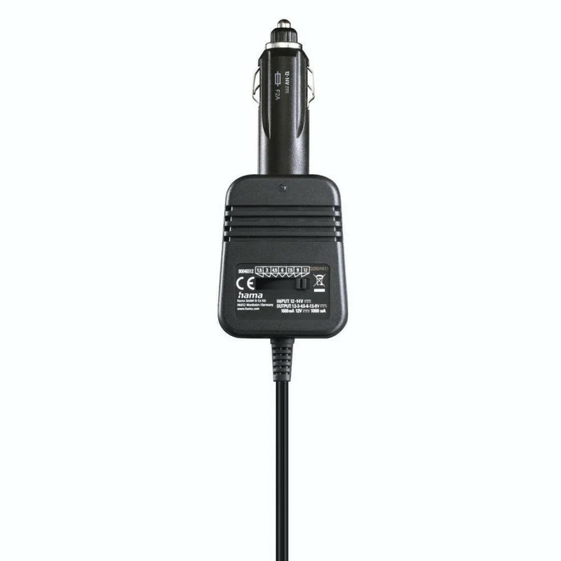 Hama Kfz Netzteil Universal 12V 1000mA - 8 Adapter+Wasser