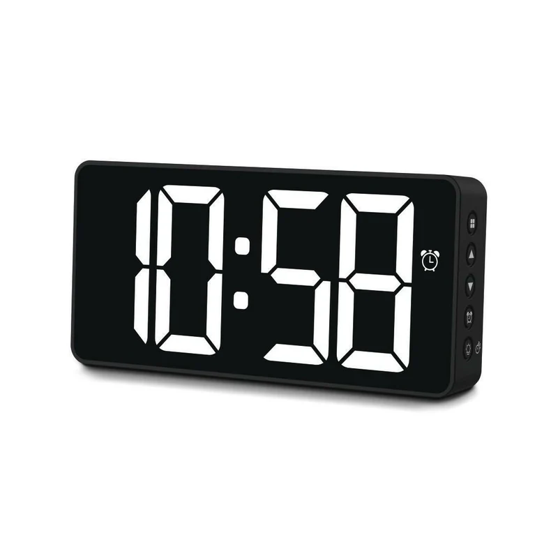 Hama Wecker Bali Schwarz Digital mit Temperaturanzeige