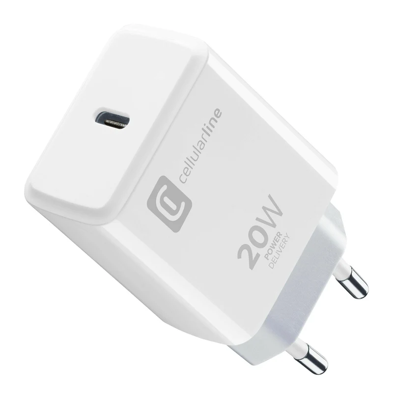 CellularLine 20W USB-C Netzladegerät für iPhone 8+ | White